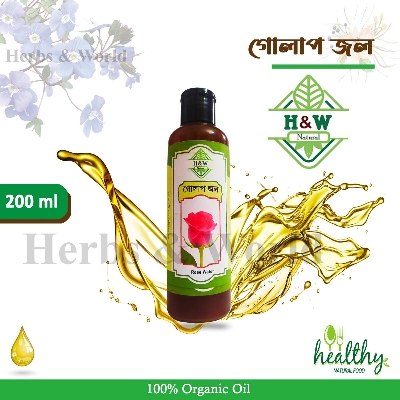 Picture of Natural Rose Water - (Golapjol For Skin Care)-200ml - Pink