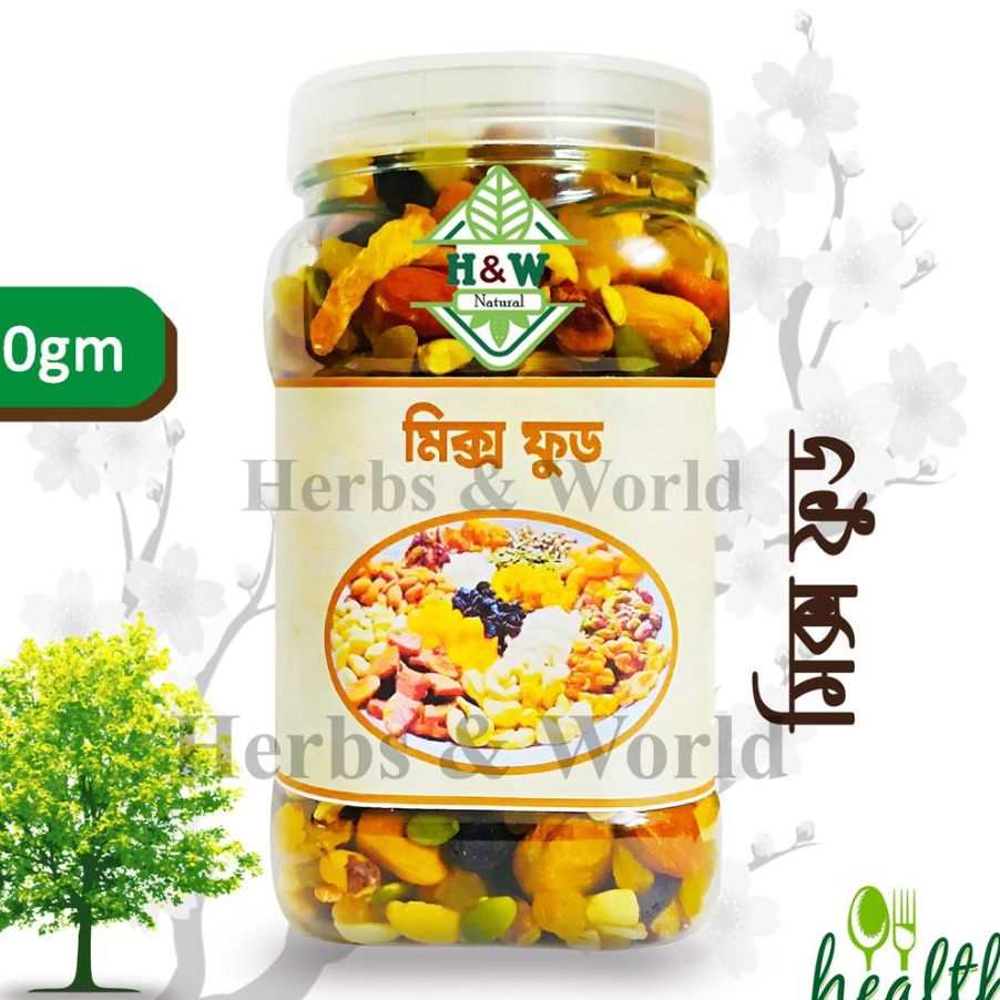 Picture of Mixed Dry fruits & nuts with twelve items 500gm JAR