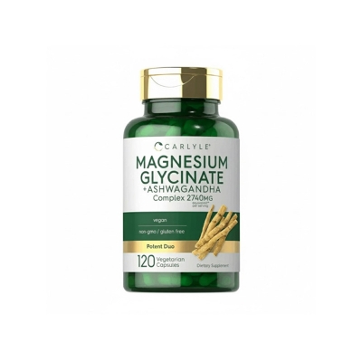 Picture of Carlyle Magnesium Glycinate + Ashwagandha Complex 2740mg 