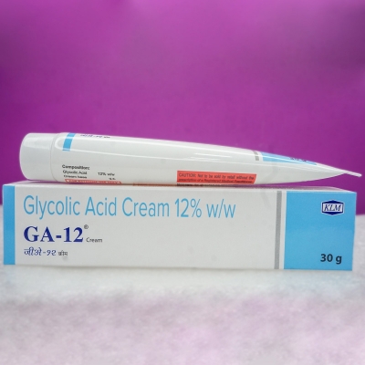 Picture of KLM Glycolic Acid 12% Cream for Acne Scars & Pigmentation – 30 g