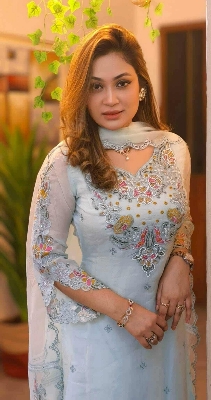 Picture of Premium Sada Bahar Kamiz (Four Piece)-Ice Blue