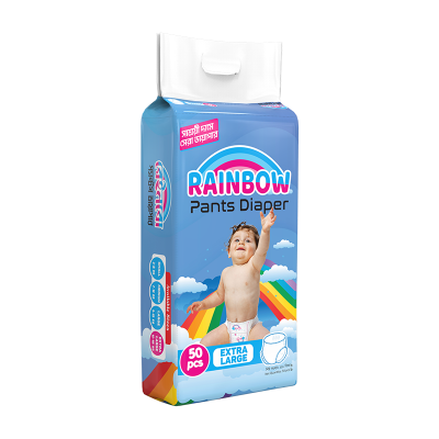 Picture of Rainbow Pant Diaper Extra Large (XL) 50 Pcs Pack for Kids Dryness, Safety and Comfort