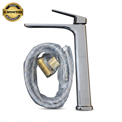 Picture of Square Basin Mixer (Long)-Silver