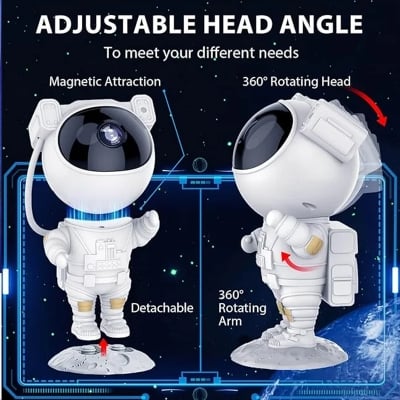 Picture of Astronaut Galaxy Projector – Remote-Controlled Starry Night Light-White
