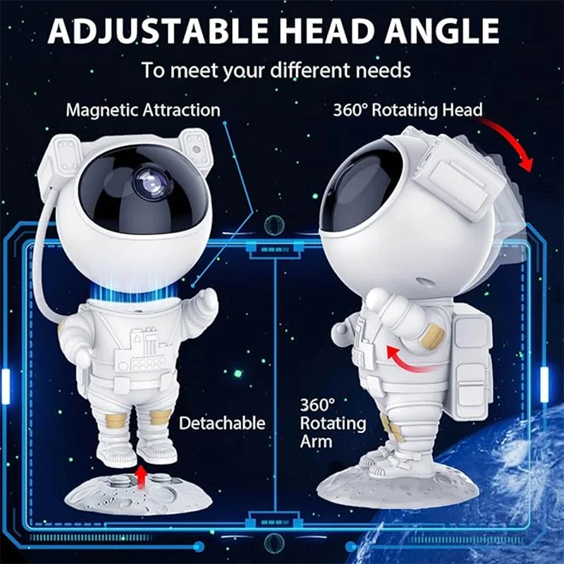 Picture of Astronaut Galaxy Projector – Remote-Controlled Starry Night Light-White