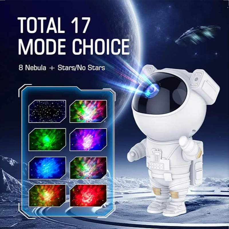 Picture of Astronaut Galaxy Projector – Remote-Controlled Starry Night Light-White