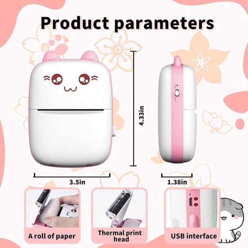 Picture of Mini Thermal Bluetooth Printer-White