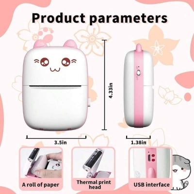 Picture of Mini Thermal Bluetooth Printer-White