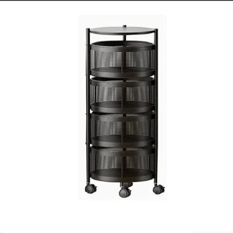 Picture of 4 & 5 Layer Steel Storage Organizer for Vegetables, Cabinets & Kitchen Accessories – Metal Kitchen Storage Rack