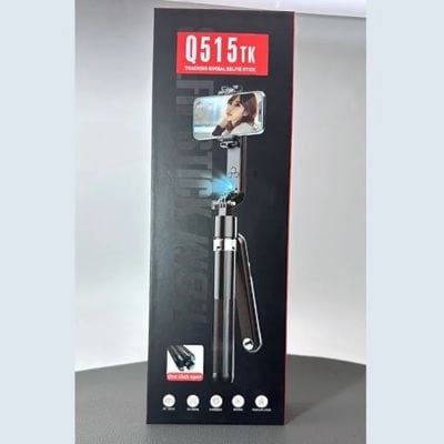 Picture of Q515TK Auto Face Tracking Selfie Stick Tripod with Wireless Remote Control Smart Auto AI Tracking Stabilizer Gimbal (5.8) foot-Black