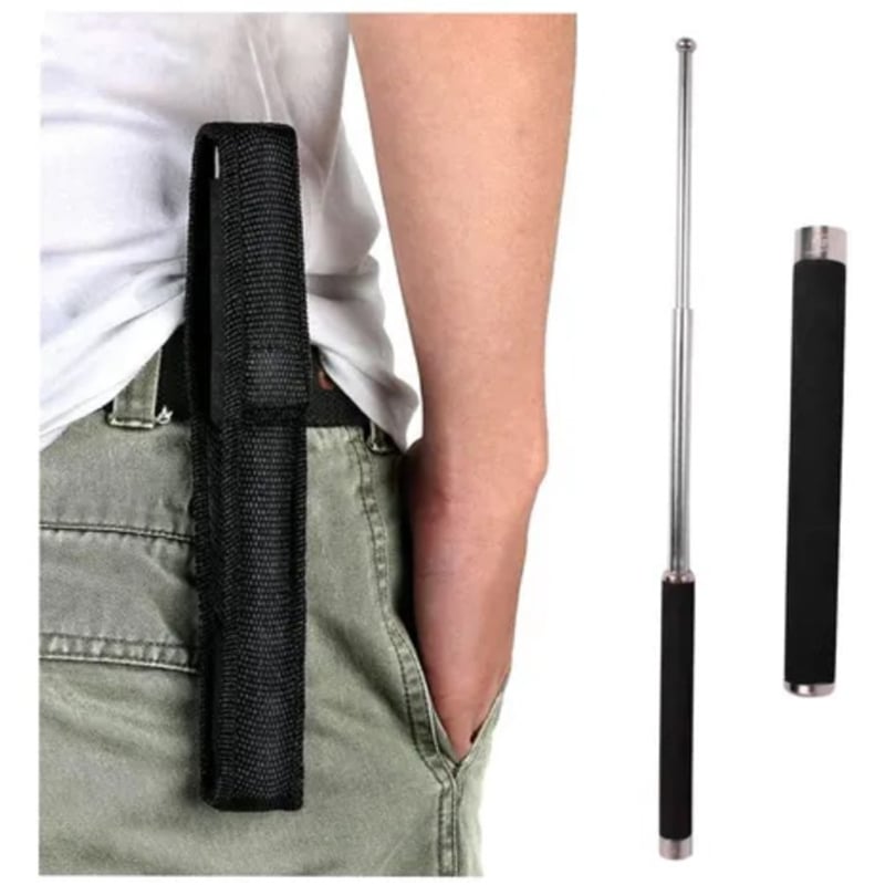 Picture of High quality metal Hiking stick for multitask-Grey
