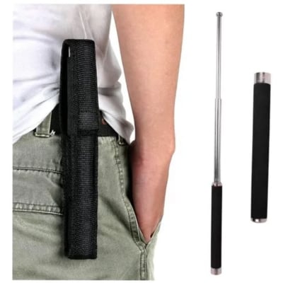 Picture of High quality metal Hiking stick for multitask-Grey