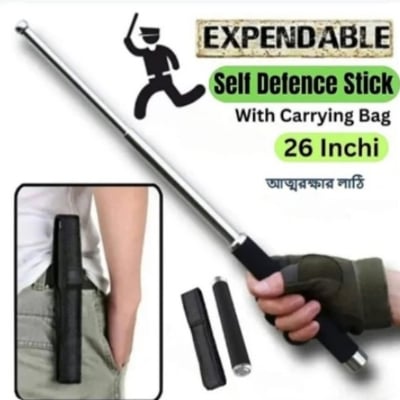 Picture of High quality metal Hiking stick for multitask-Grey
