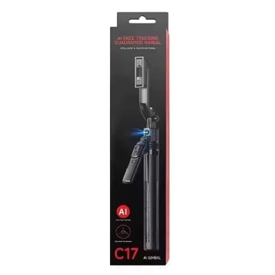 Picture of C17 Cell Phone Selfie Stick Tripod, UTEBIT All-in-One Extendable Selfie Stick Stand with Anti-Shake Handle-Black