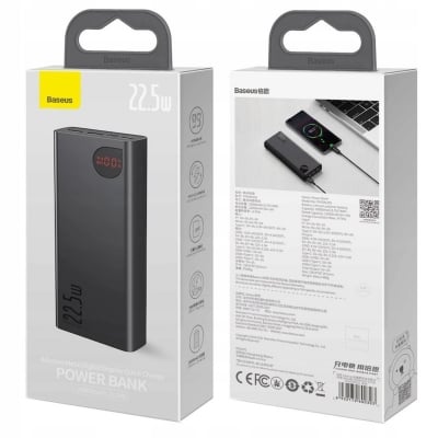 Picture of Baseus Adaman 22.5W 20000mAh Metal Digital Display Quick Charge Power Bank-Black