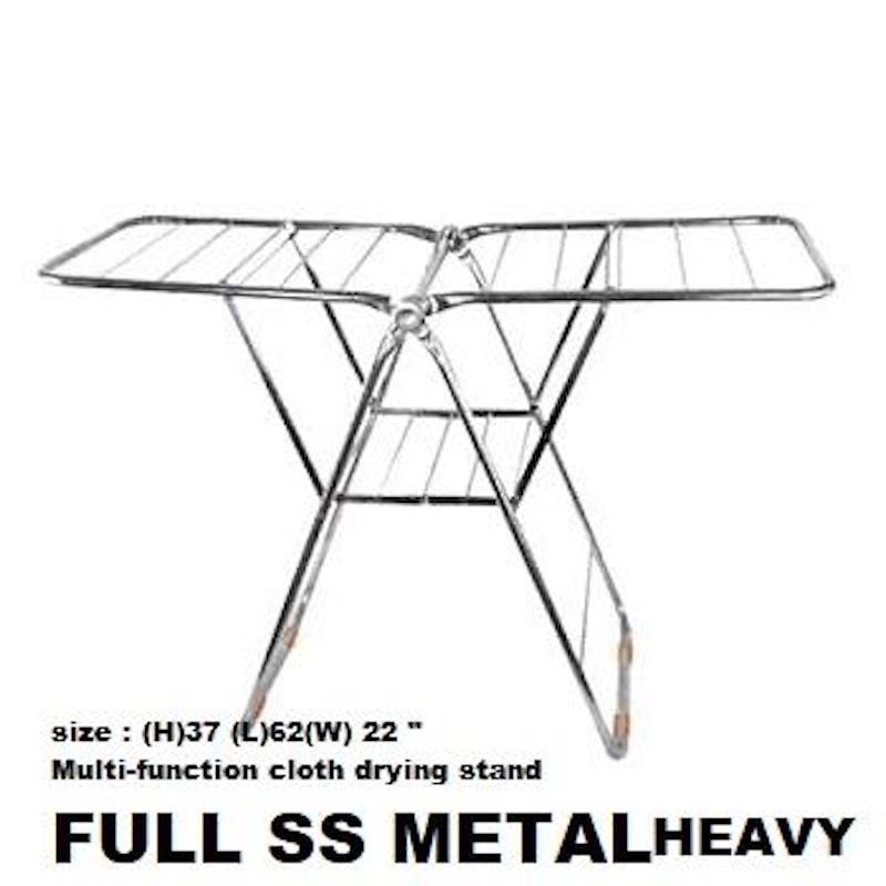 Picture of Heavy SS Home Intuition Foldable Clothes Drying Rack Dryer-Silver