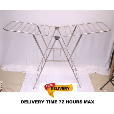 Picture of Heavy SS Home Intuition Foldable Clothes Drying Rack Dryer-Silver