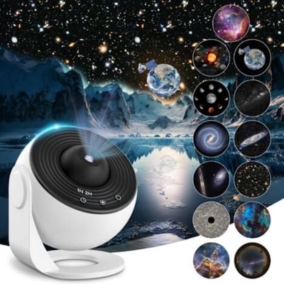 Picture of Planetarium Star Projector, Ceiling Galaxy Projector Night light galaxy projector starry sky 360°-White