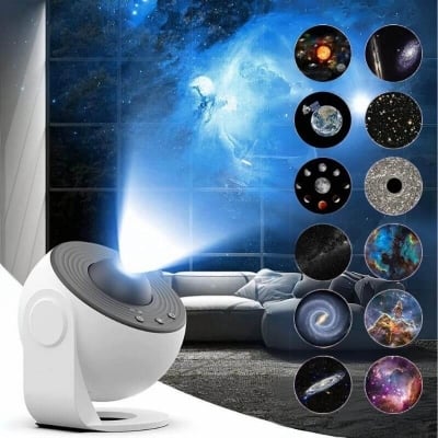 Picture of Planetarium Star Projector, Ceiling Galaxy Projector Night light galaxy projector starry sky 360°-White