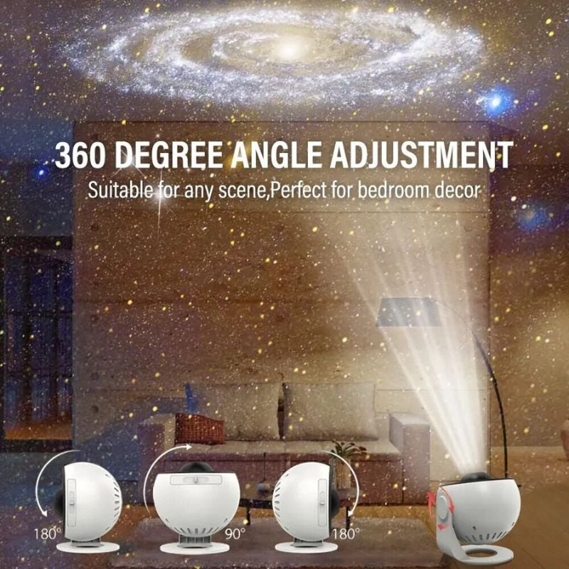 Picture of Planetarium Star Projector, Ceiling Galaxy Projector Night light galaxy projector starry sky 360°-White