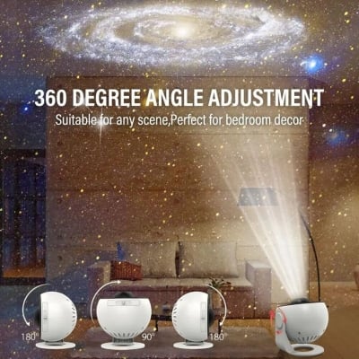 Picture of Planetarium Star Projector, Ceiling Galaxy Projector Night light galaxy projector starry sky 360°-White
