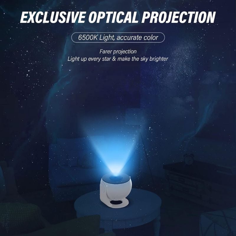 Picture of Planetarium Star Projector, Ceiling Galaxy Projector Night light galaxy projector starry sky 360°-White