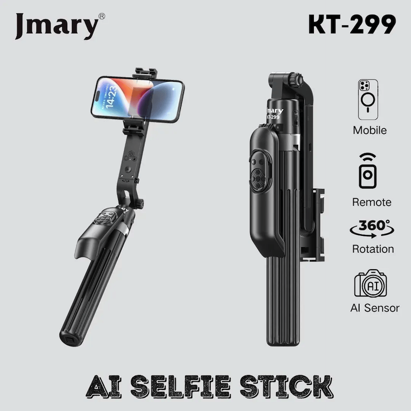 Picture of Jmary KT-299 AI Tracking Selfie Tripod-Matte Black