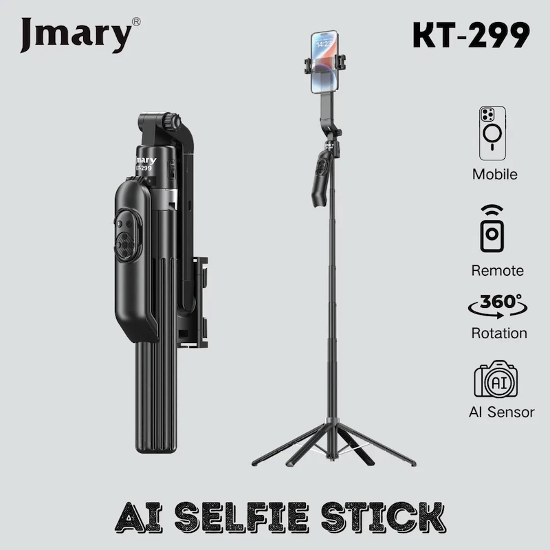 Picture of Jmary KT-299 AI Tracking Selfie Tripod-Matte Black