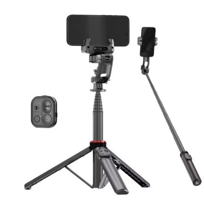 Picture of C22 AI Face Tracking 360° Rotating Selfie Stick Tripod with Bluetooth Remote & Auto Tracking Gimbal-Black