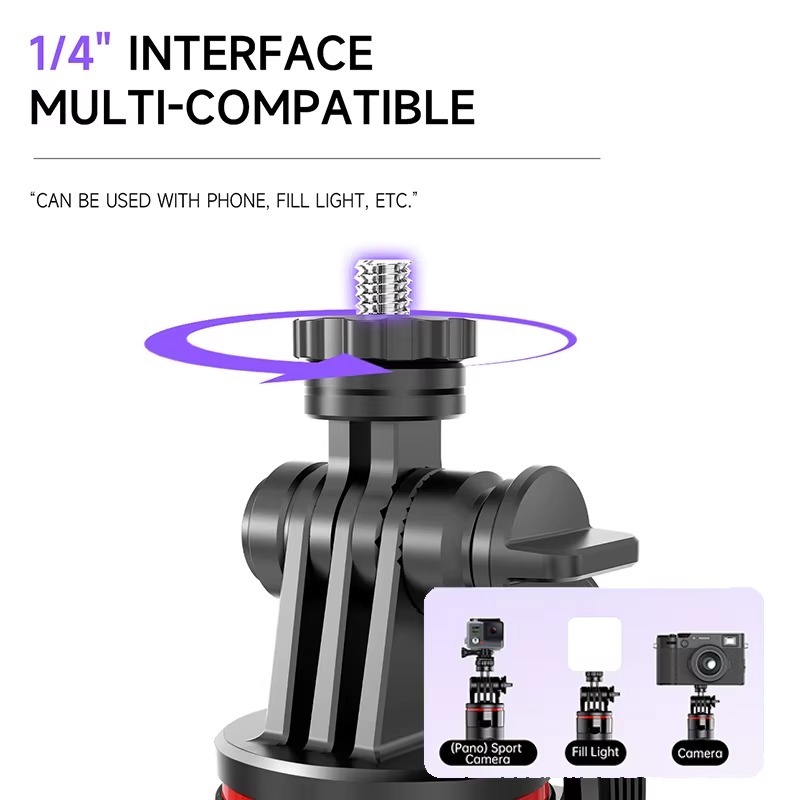 Picture of C22 AI Face Tracking 360° Rotating Selfie Stick Tripod with Bluetooth Remote & Auto Tracking Gimbal-Black