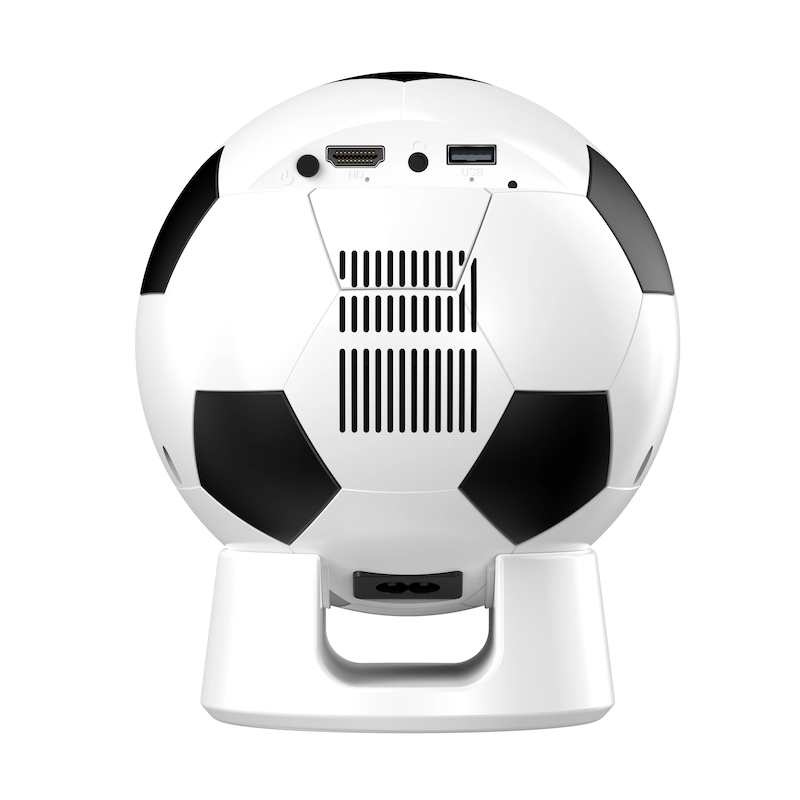 Picture of Football Style Android Portable Mini Projector with 170 Ansi Lumens-White & Black