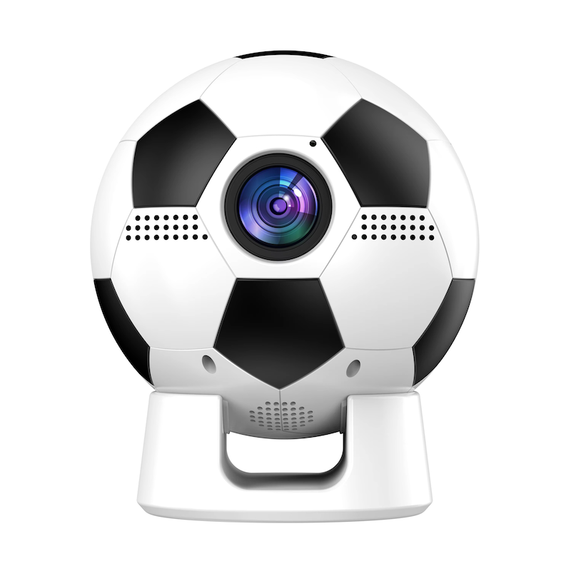 Picture of Football Style Android Portable Mini Projector with 170 Ansi Lumens-White & Black