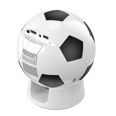 Picture of Football Style Android Portable Mini Projector with 170 Ansi Lumens-White & Black
