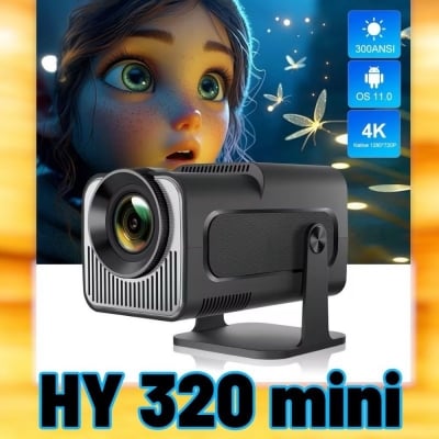 Picture of HY 320 Mini High Quality Android Projector-Black
