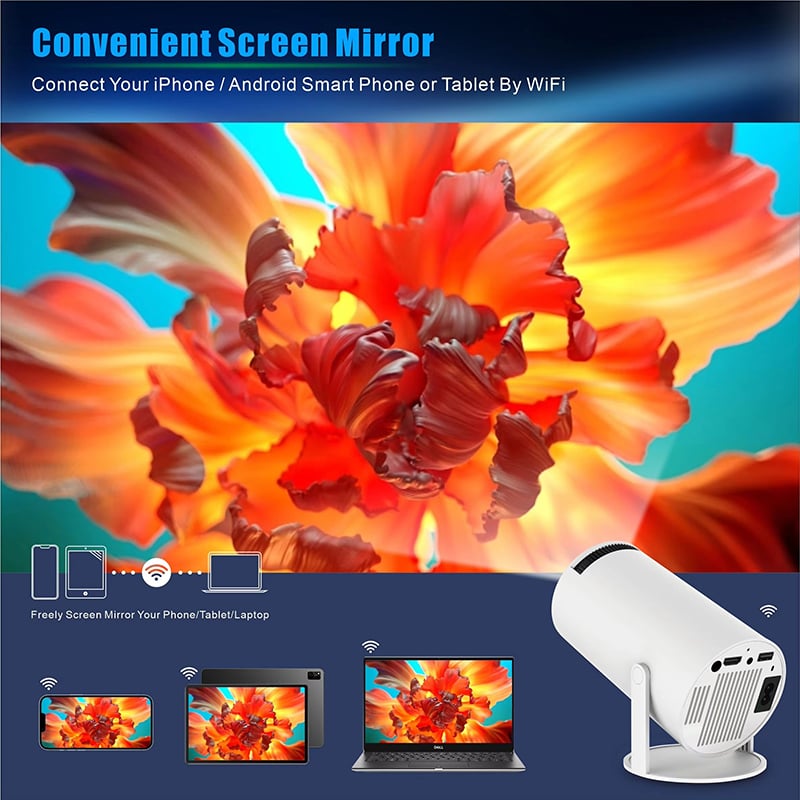 Picture of HY 300 High Quality Android Projector-White