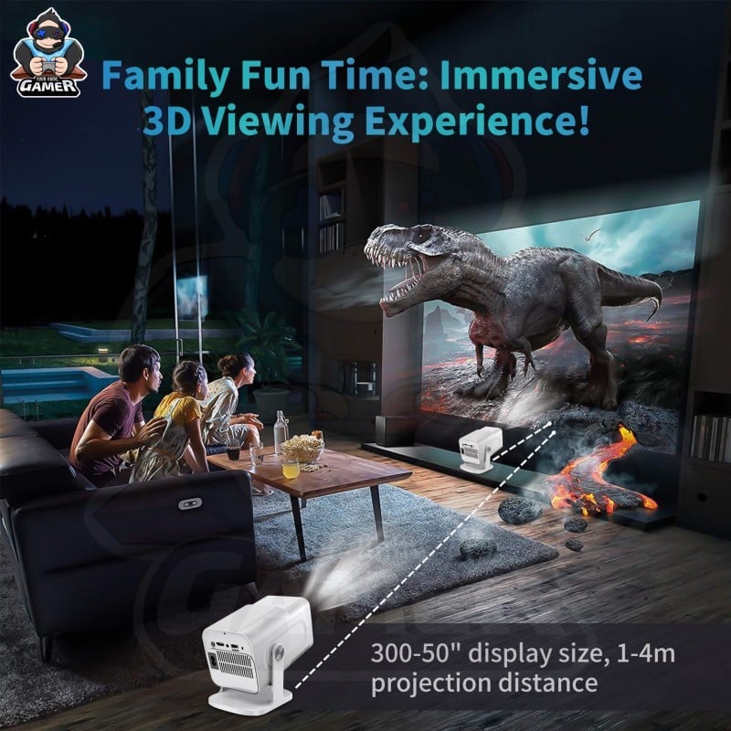 Picture of HCS350 Voice Control Max Gaming Projector-White