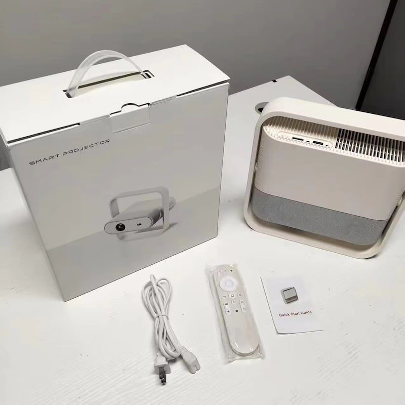 Picture of MOK NSL03 4k Portable Smart Projector Home Theater-Off White