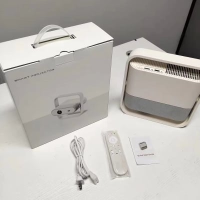 Picture of MOK NSL03 4k Portable Smart Projector Home Theater-Off White