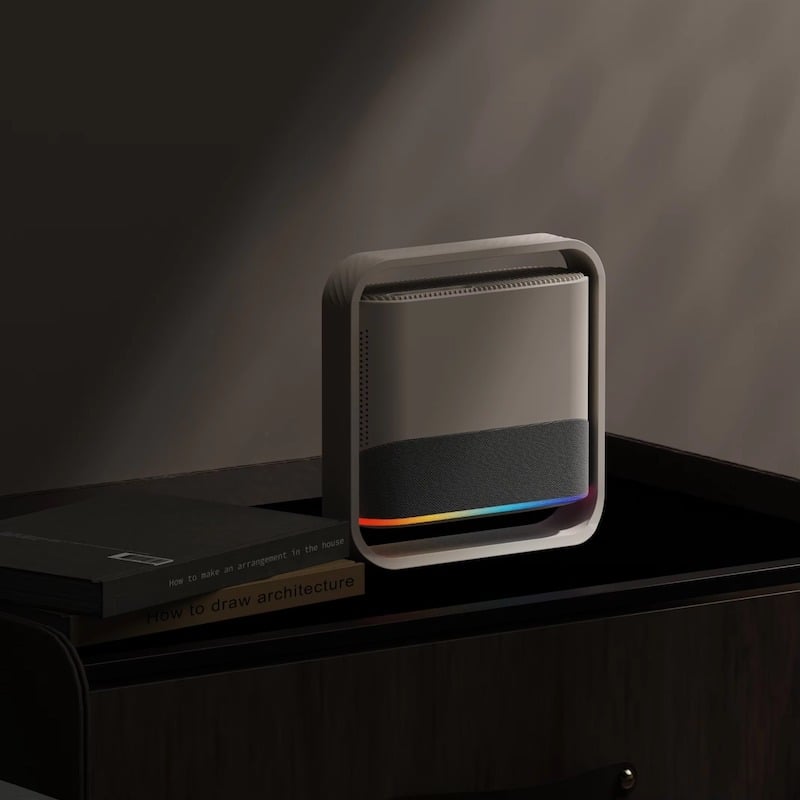 Picture of MOK NSL03 4k Portable Smart Projector Home Theater-Off White