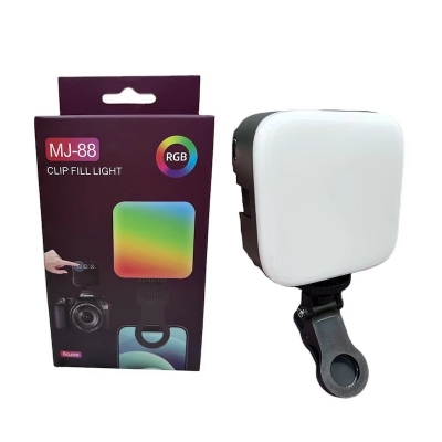 Picture of MJ-07 Mini Rechargeable LED Video Light RGB Camera Light-Black