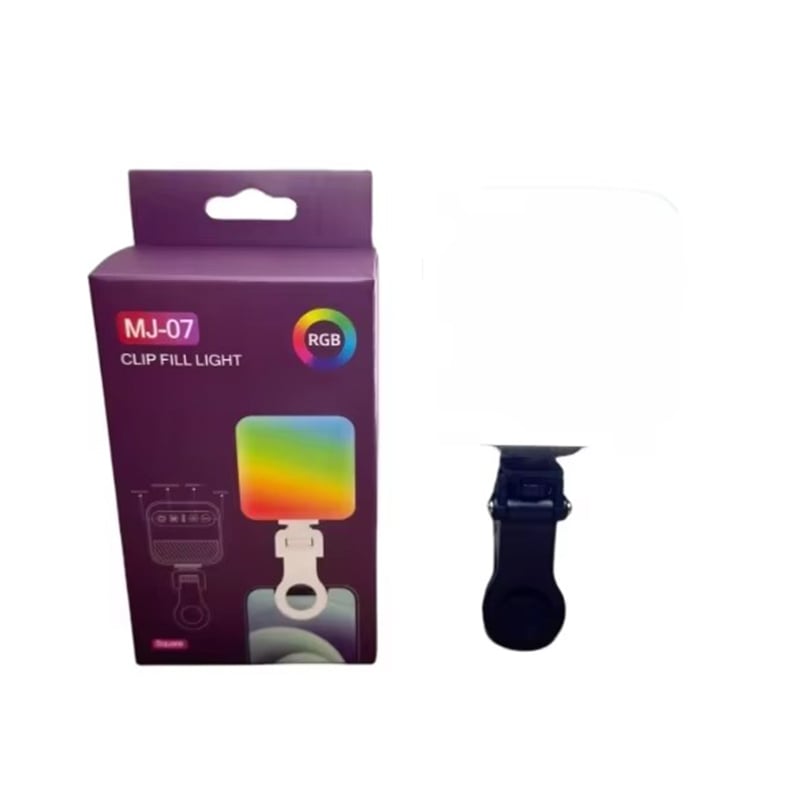Picture of MJ-07 Mini Rechargeable LED Video Light RGB Camera Light-Black