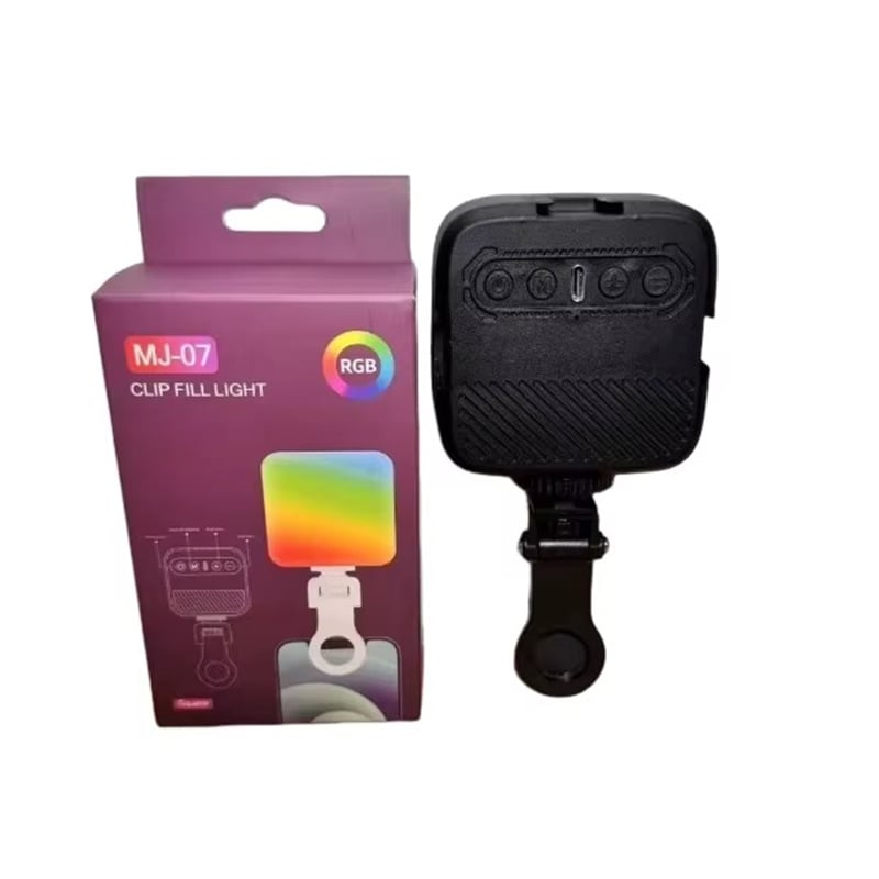 Picture of MJ-07 Mini Rechargeable LED Video Light RGB Camera Light-Black