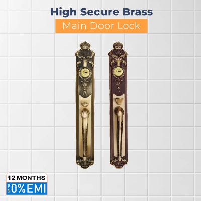 Picture of High Secure Brass Main Door Lock.