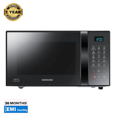 Picture of Samsung 21 Liter Grill Convection Microwave Oven with Ceramic Enamel Cavity (CE76JD-M/D2)