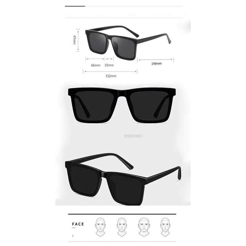 Picture of Polarized UV400 High Quality Double Poly Fashion Sunglass For Men – Black Color