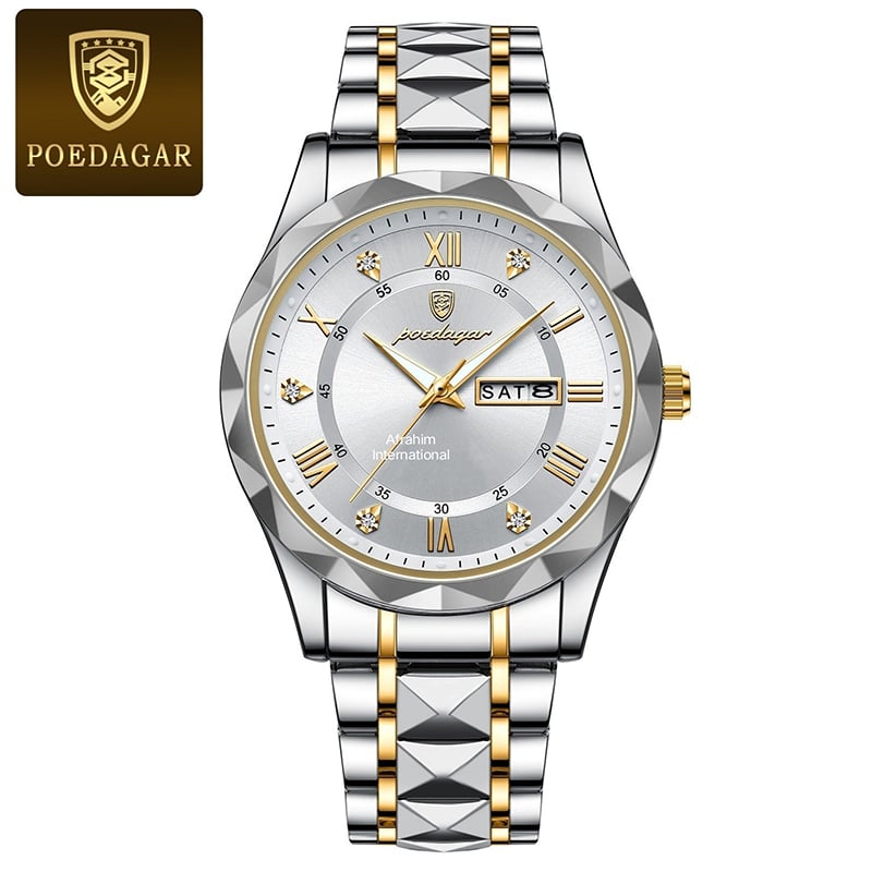 Picture of POEDAGAR 615 New Best Quality Luxury Fashion Luminous Date Week Quartz Men's Watch