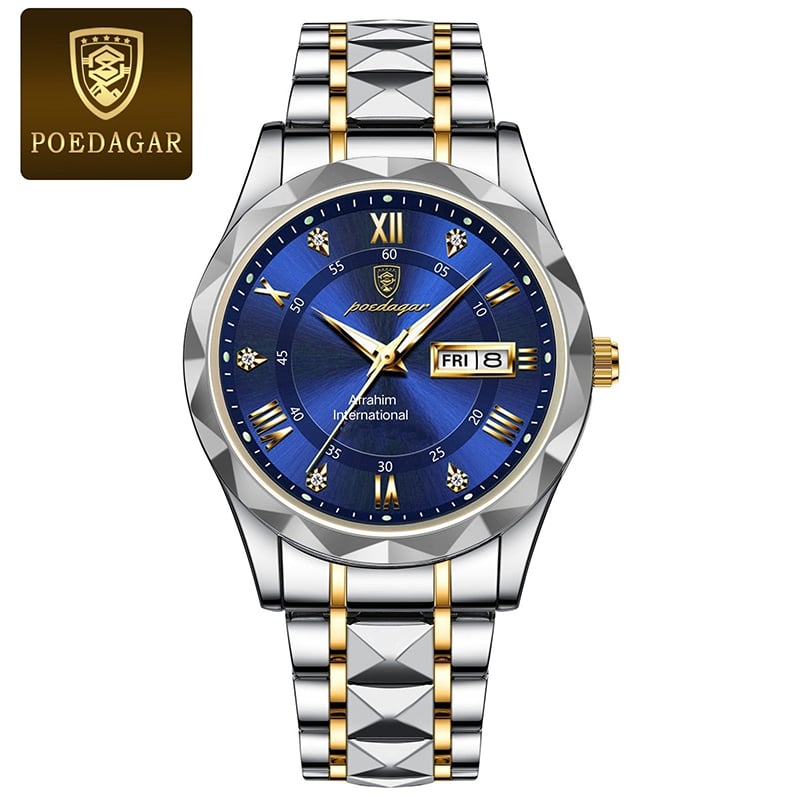 Picture of POEDAGAR 615 New Best Quality Luxury Fashion Luminous Date Week Quartz Men's Watch