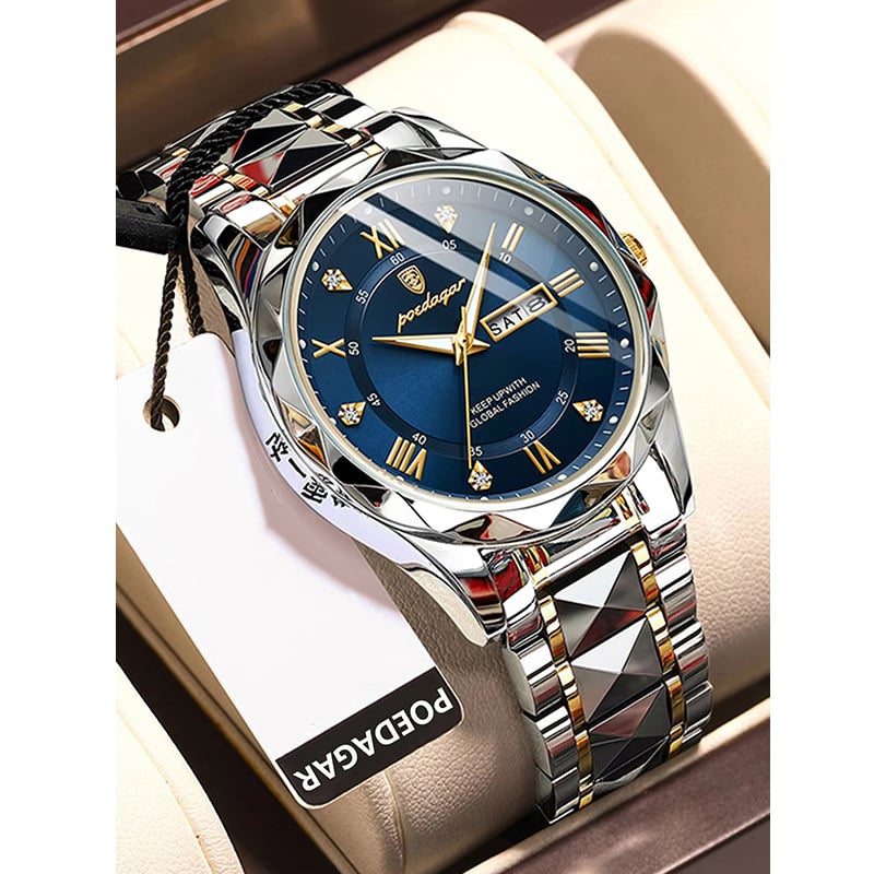 Picture of POEDAGAR 615 New Best Quality Luxury Fashion Luminous Date Week Quartz Men's Watch