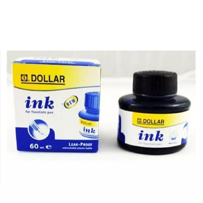 Picture of Fountain Pen ink bottled 60ML Dollar Fountain Pen Ink - Blue Color
