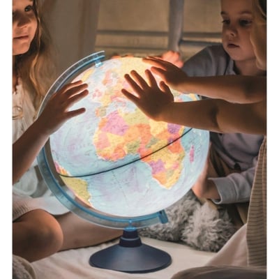 Picture of Globe Light Rotating Swivel Map Home Office Decore (Black)